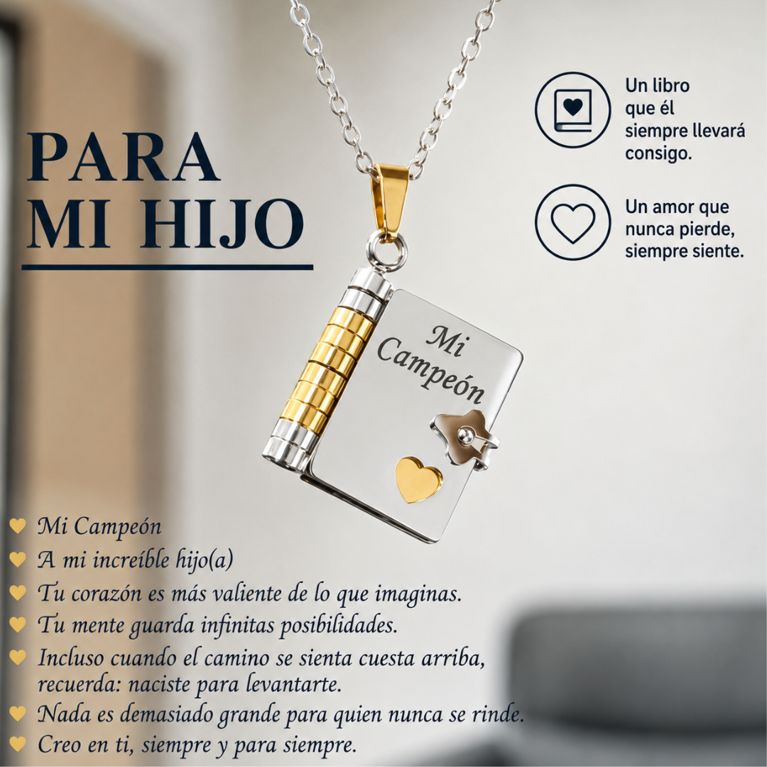 Collar Libro de Mensajes Personalizados para Seres Queridos