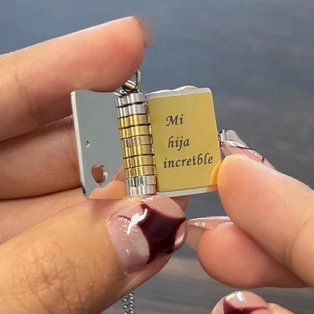 Collar Libro de Mensajes Personalizados para Seres Queridos