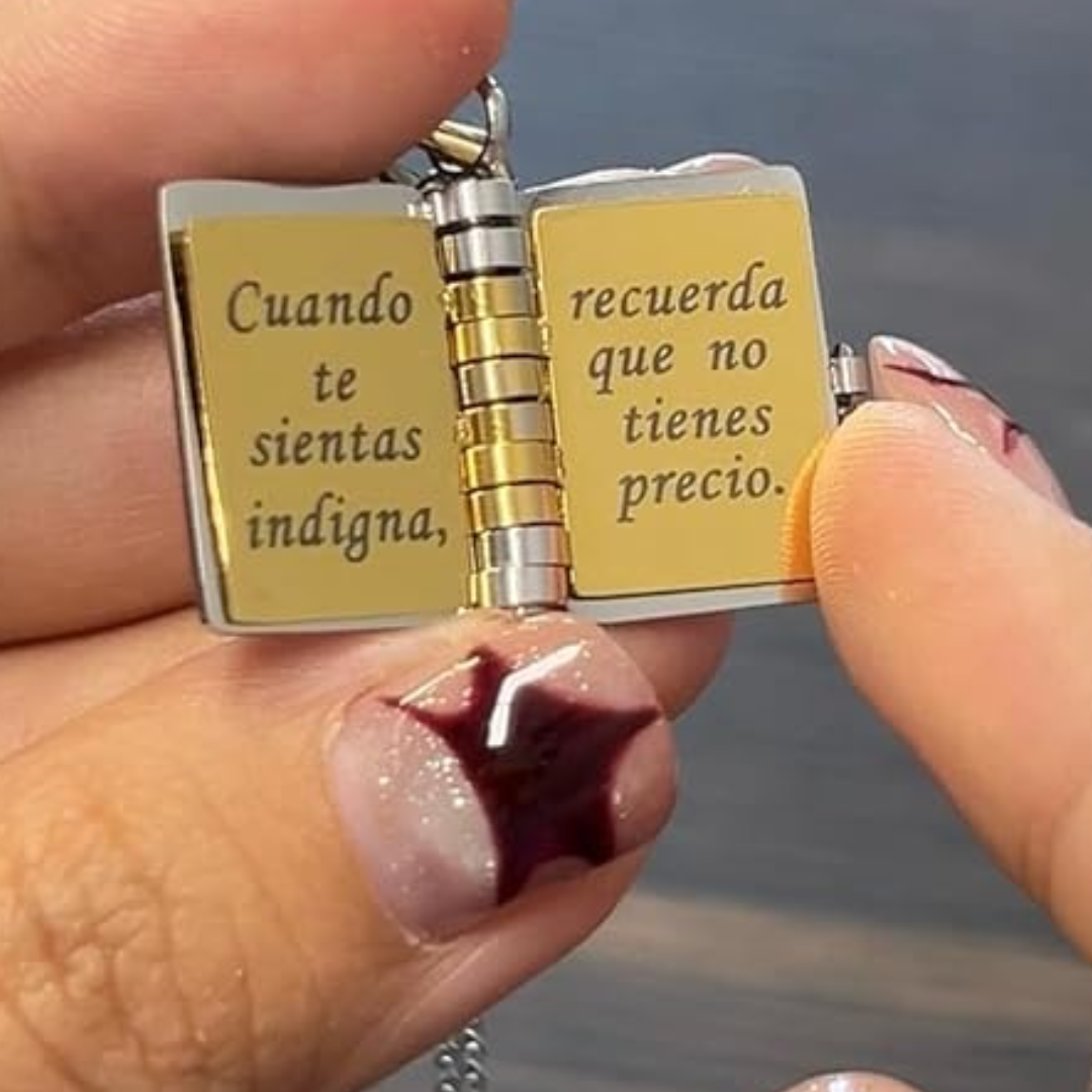 Collar Libro de Mensajes Personalizados para Seres Queridos