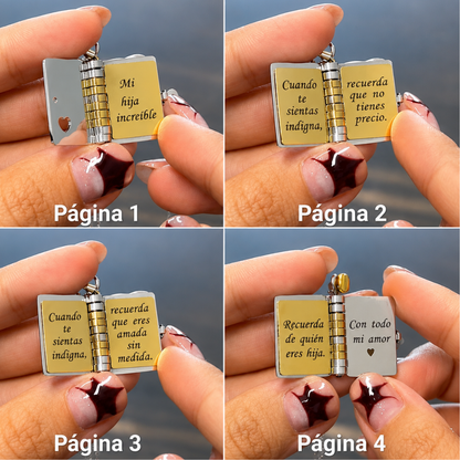 Collar Libro de Mensajes Personalizados para Seres Queridos