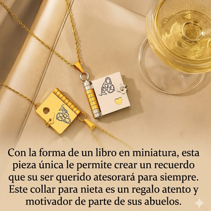 Collar Libro de Mensajes Personalizados para Seres Queridos