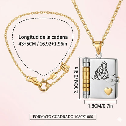 Collar Libro de Mensajes Personalizados para Seres Queridos