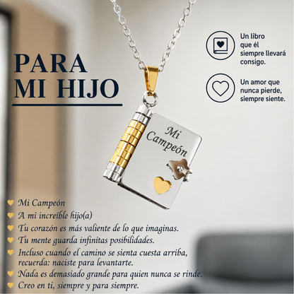 Collar Libro de Mensajes Personalizados para Seres Queridos