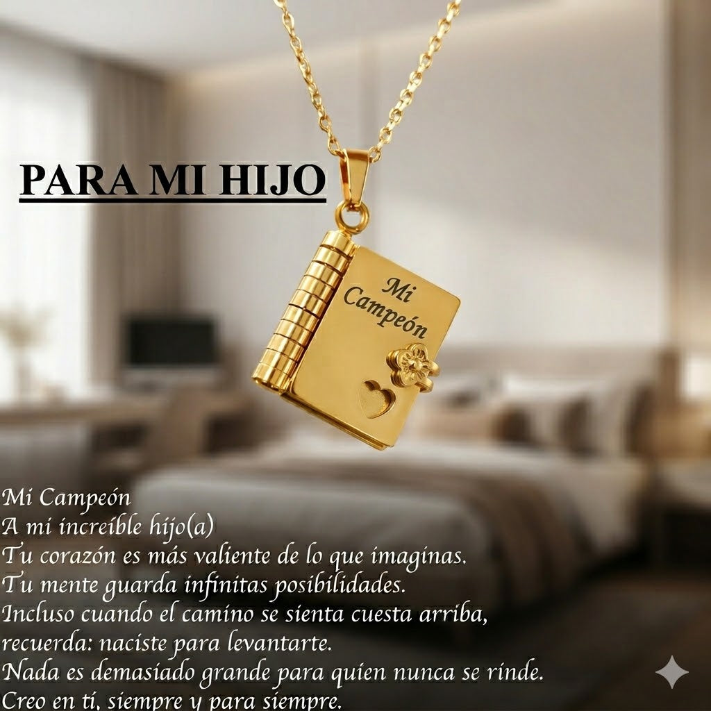 Collar Libro de Mensajes Personalizados para Seres Queridos