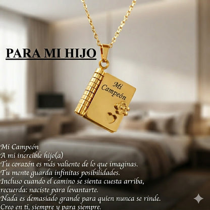 Collar Libro de Mensajes Personalizados para Seres Queridos