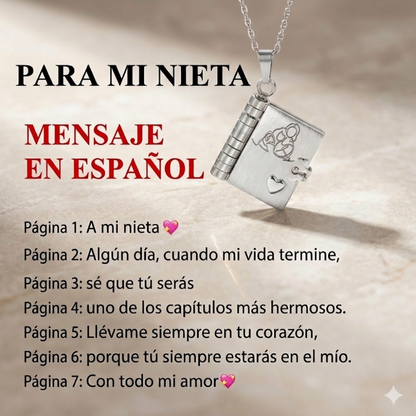 Collar Libro de Mensajes Personalizados para Seres Queridos