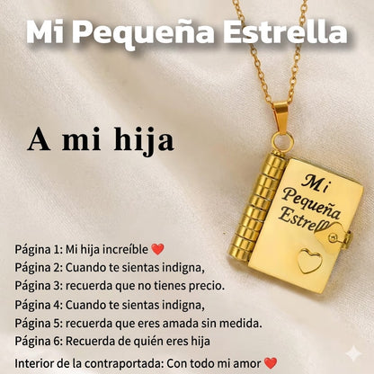 Collar Libro de Mensajes Personalizados para Seres Queridos