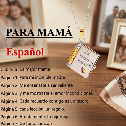 Collar Libro de Mensajes Personalizados para Seres Queridos